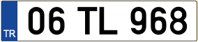 Trailer License Plate